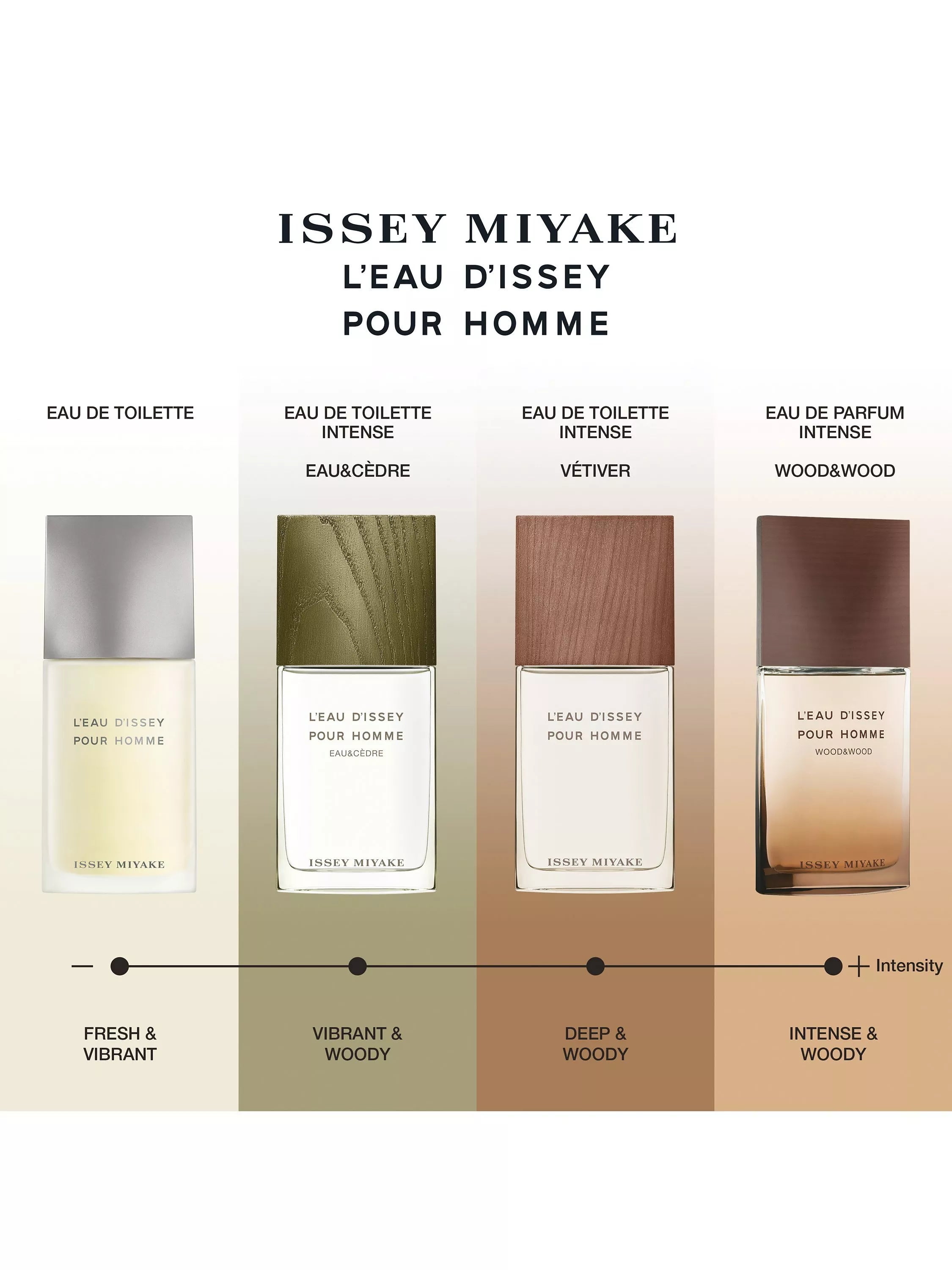 Issey Miyake men's vétiver eau de toilette intense, UK version