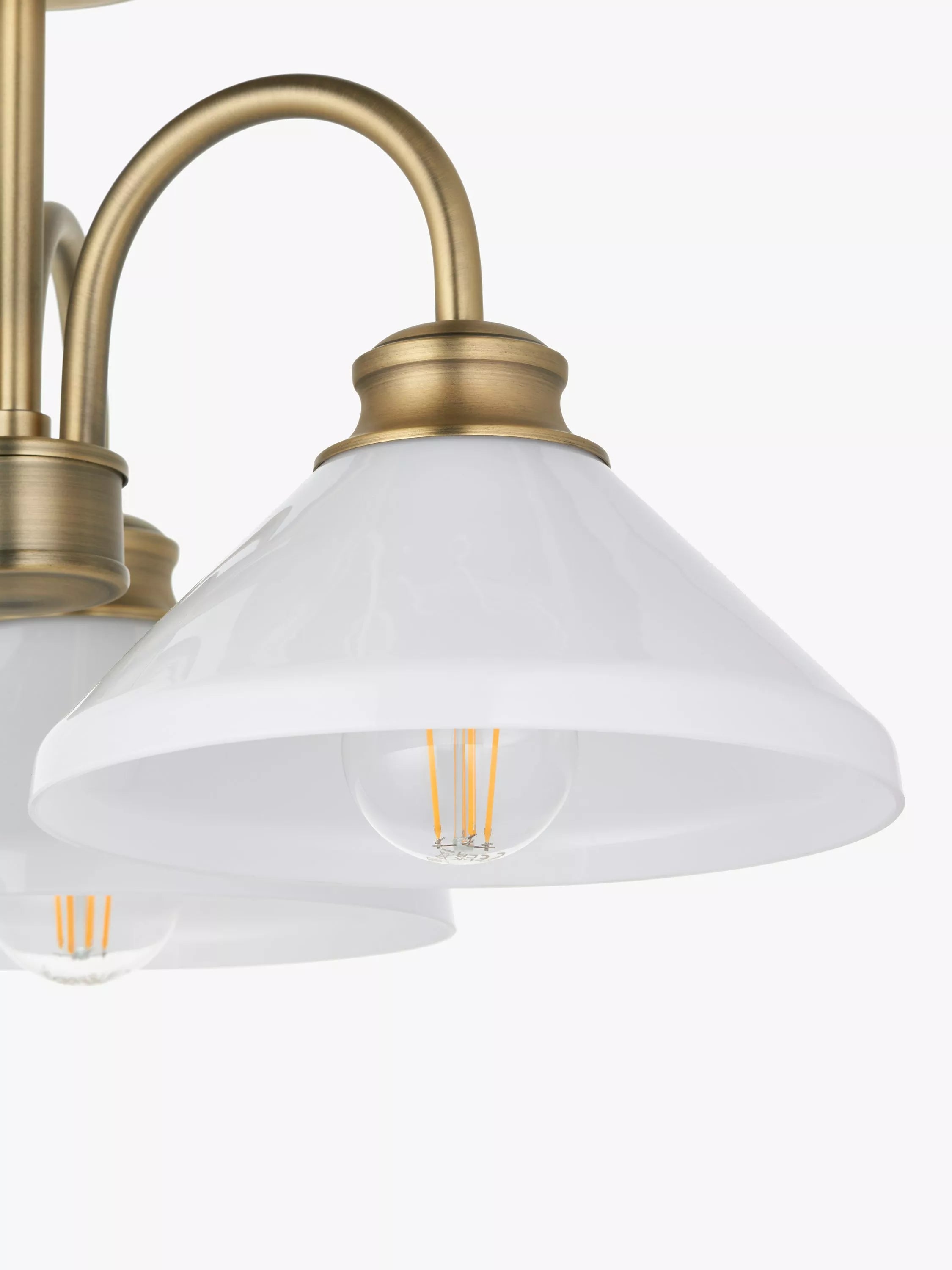 John Lewis Tula semi flush ceiling light matt antique brass, UK version