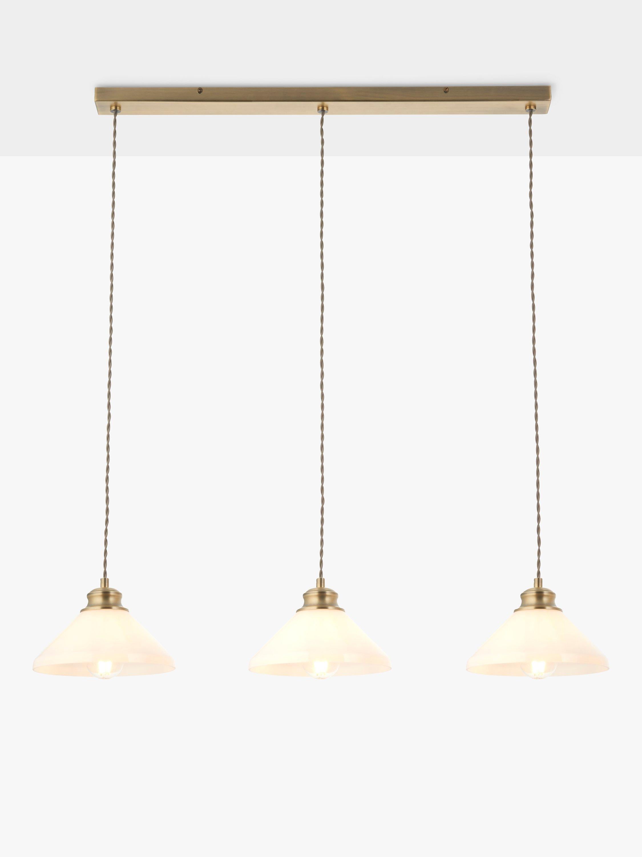 John Lewis Tula 3-arm ceiling light, antique finish - British product