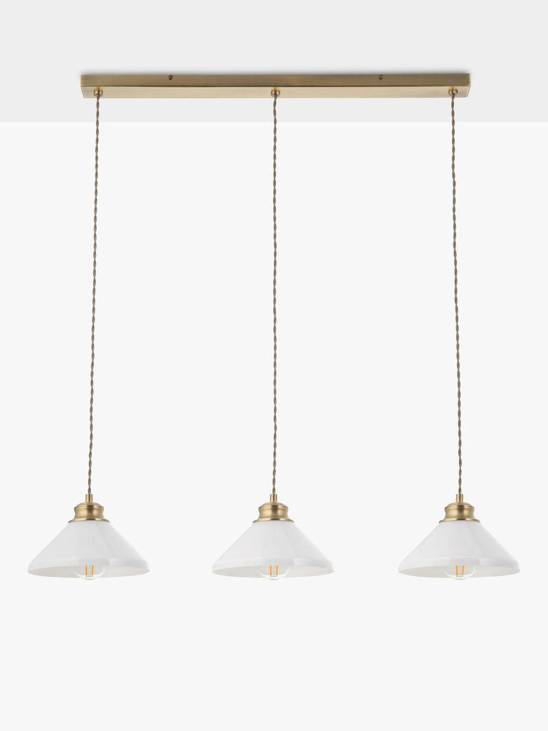 John Lewis Tula 3-arm ceiling light, antique finish - British product