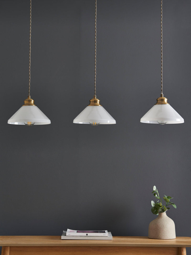 John Lewis Tula 3-arm ceiling light, antique finish - British product