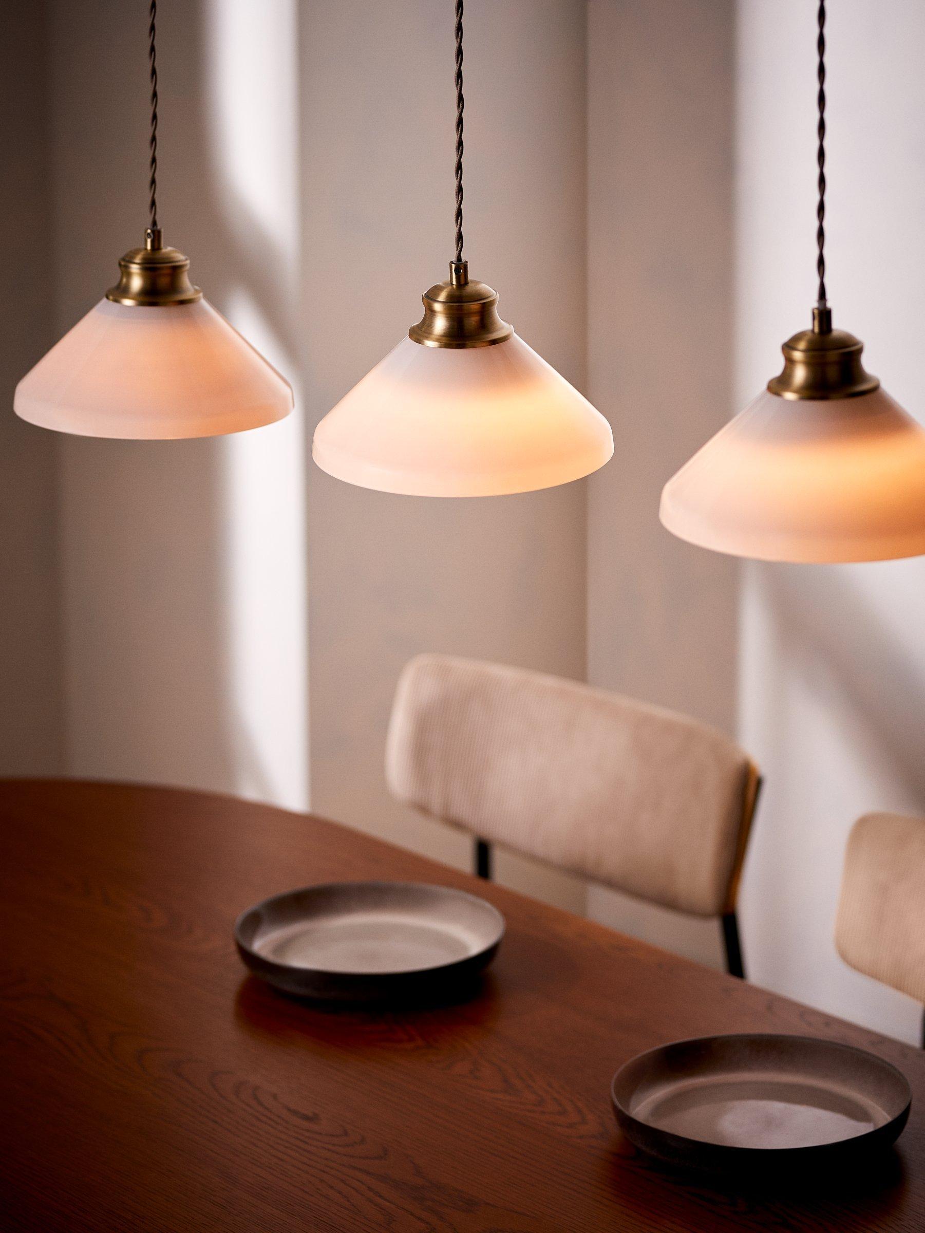 John Lewis Tula 3-arm ceiling light, antique finish - British product