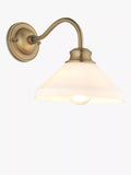 John Lewis Tula opaline wall light matt antique brass, UK version