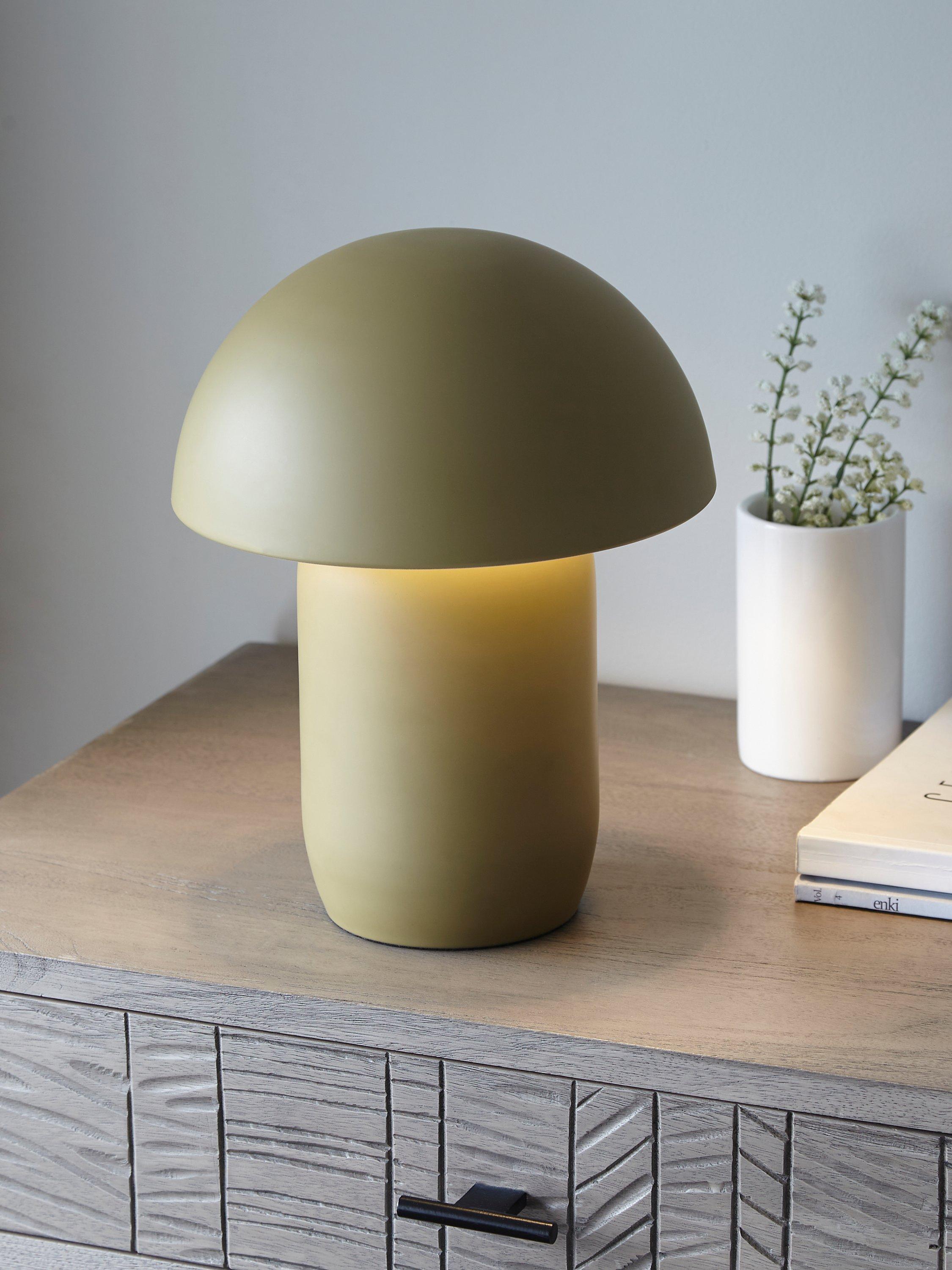 John Lewis mushroom rechargeable dimmable table lamp, UK version