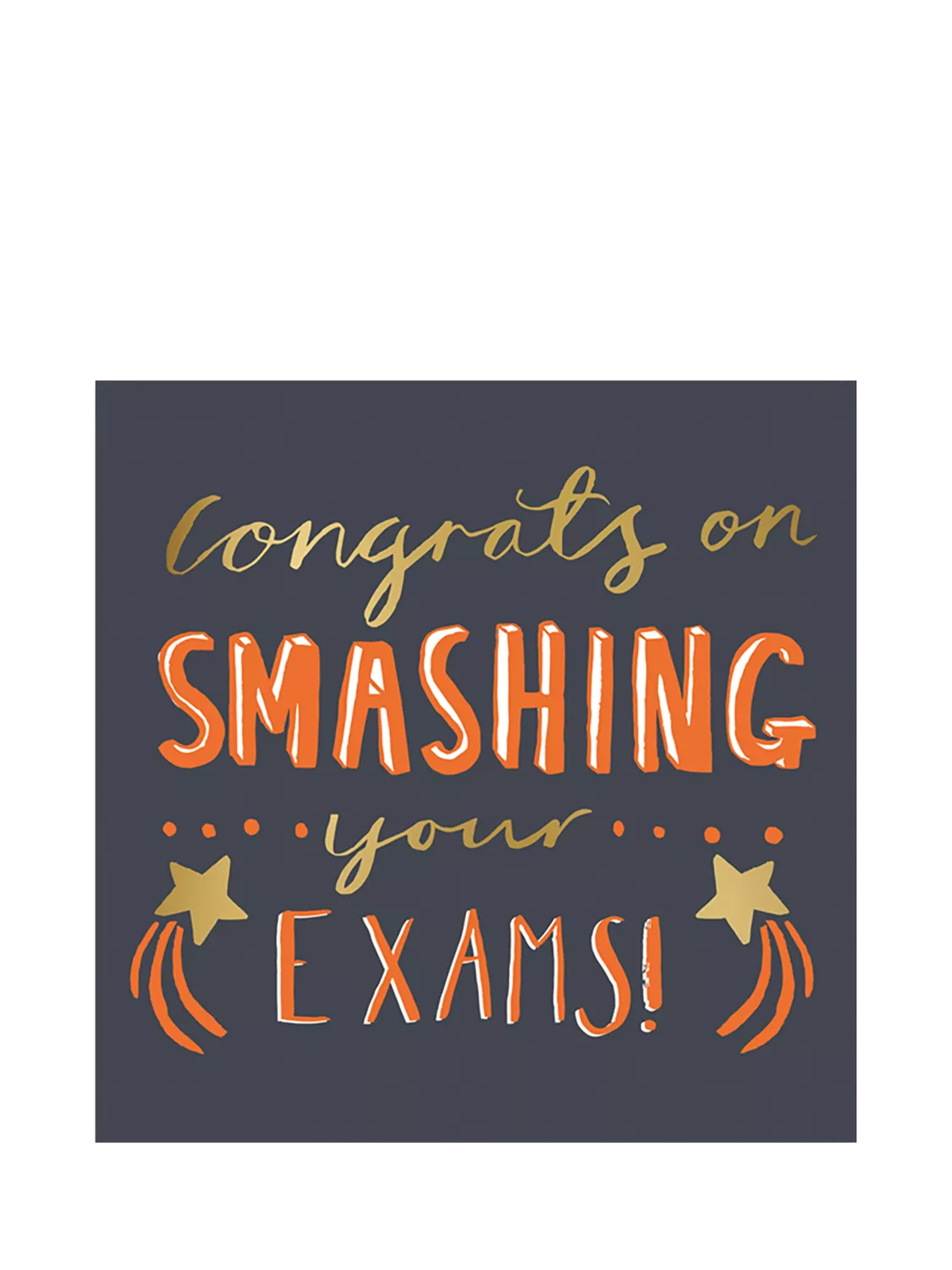 Art File Smashing Your Exams greetings card, imported from the UK