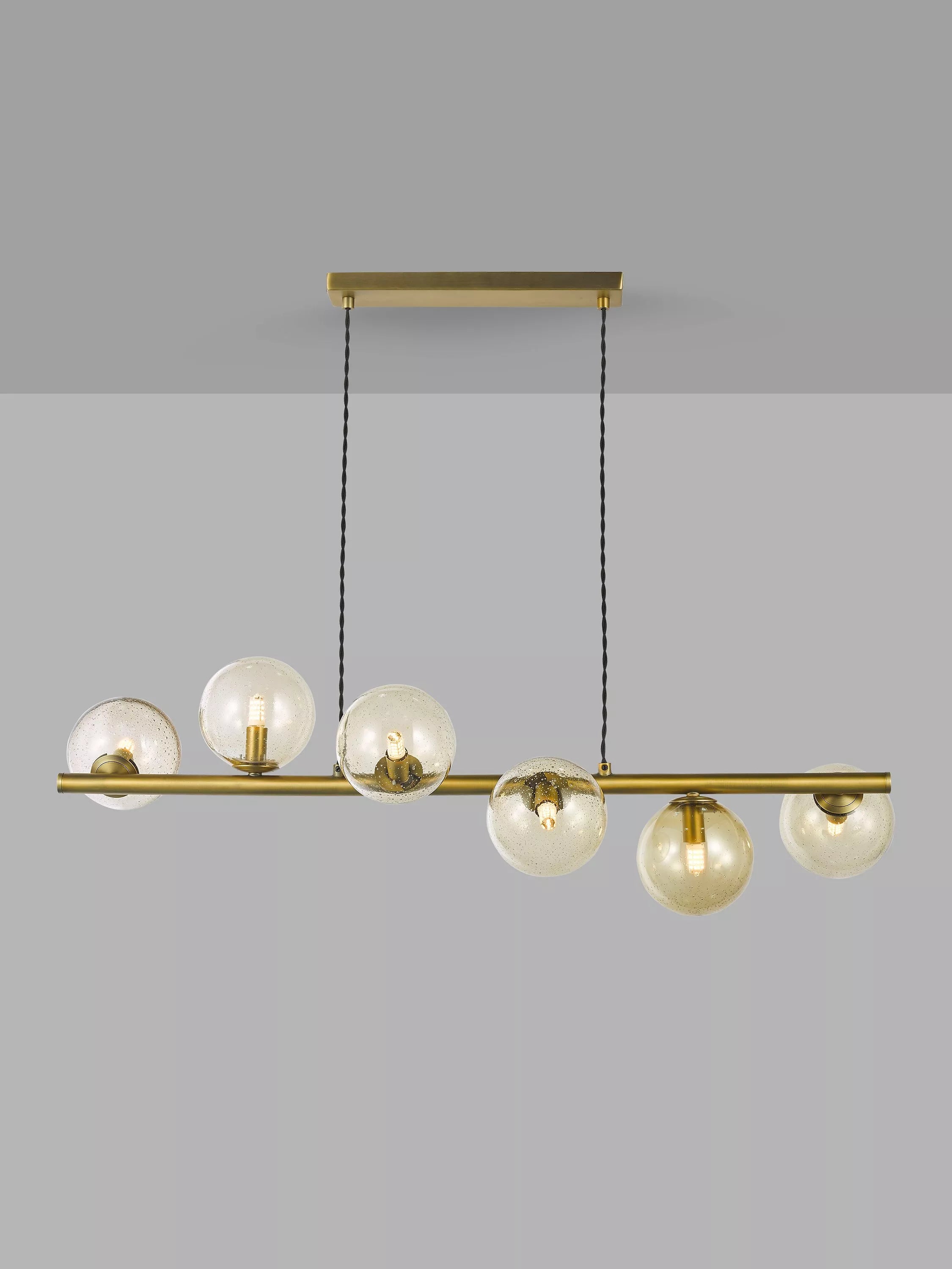 John Lewis bubble glass bar ceiling light warm brass - UK version