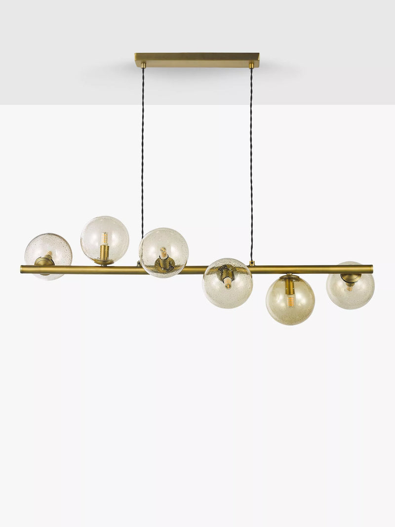 John Lewis bubble glass bar ceiling light warm brass - UK version