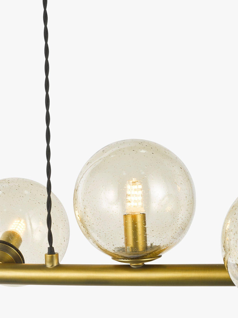 John Lewis bubble glass bar ceiling light warm brass - UK version