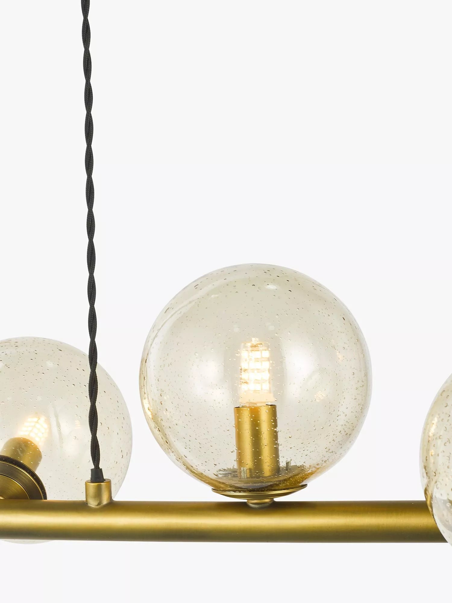John Lewis bubble glass bar ceiling light warm brass - UK version