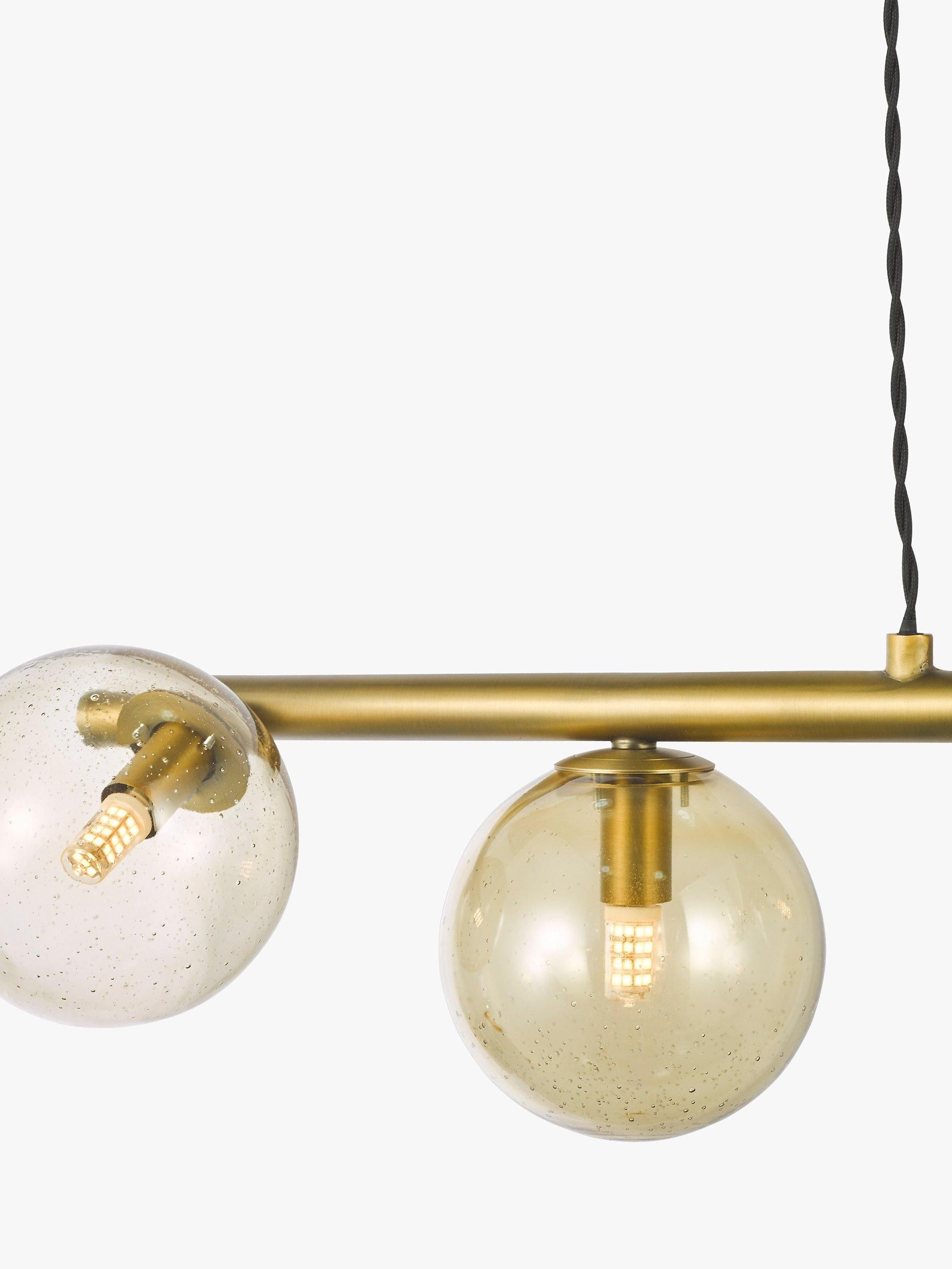 John Lewis bubble glass bar ceiling light warm brass - UK version