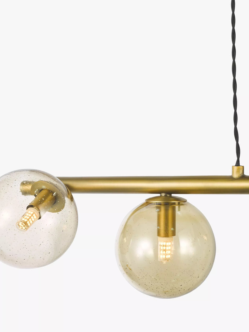 John Lewis bubble glass bar ceiling light warm brass - UK version