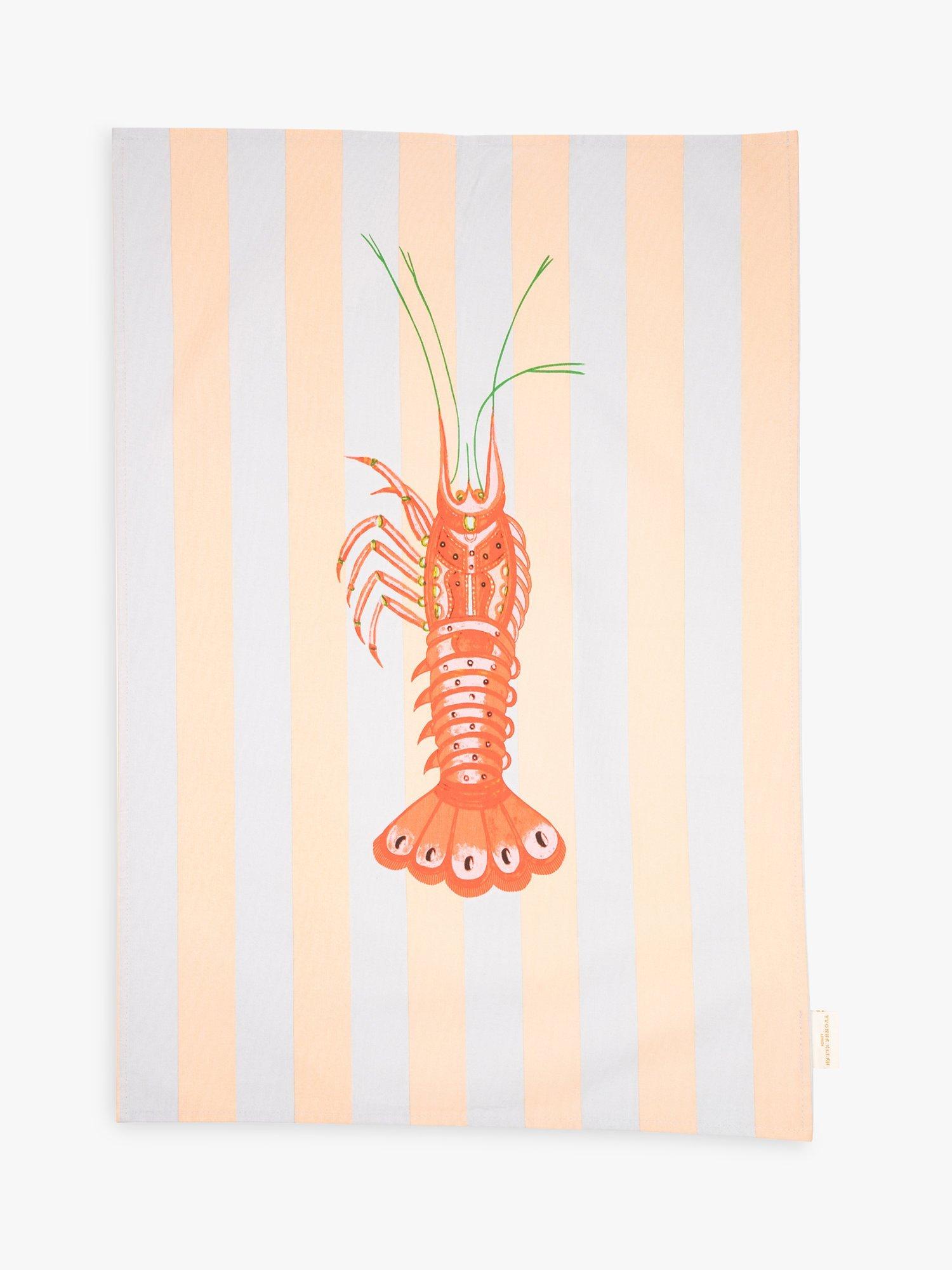 Yvonne Ellen tea towels lobster and bon appetit set of 2, UK version
