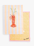 Yvonne Ellen tea towels lobster and bon appetit set of 2, UK version