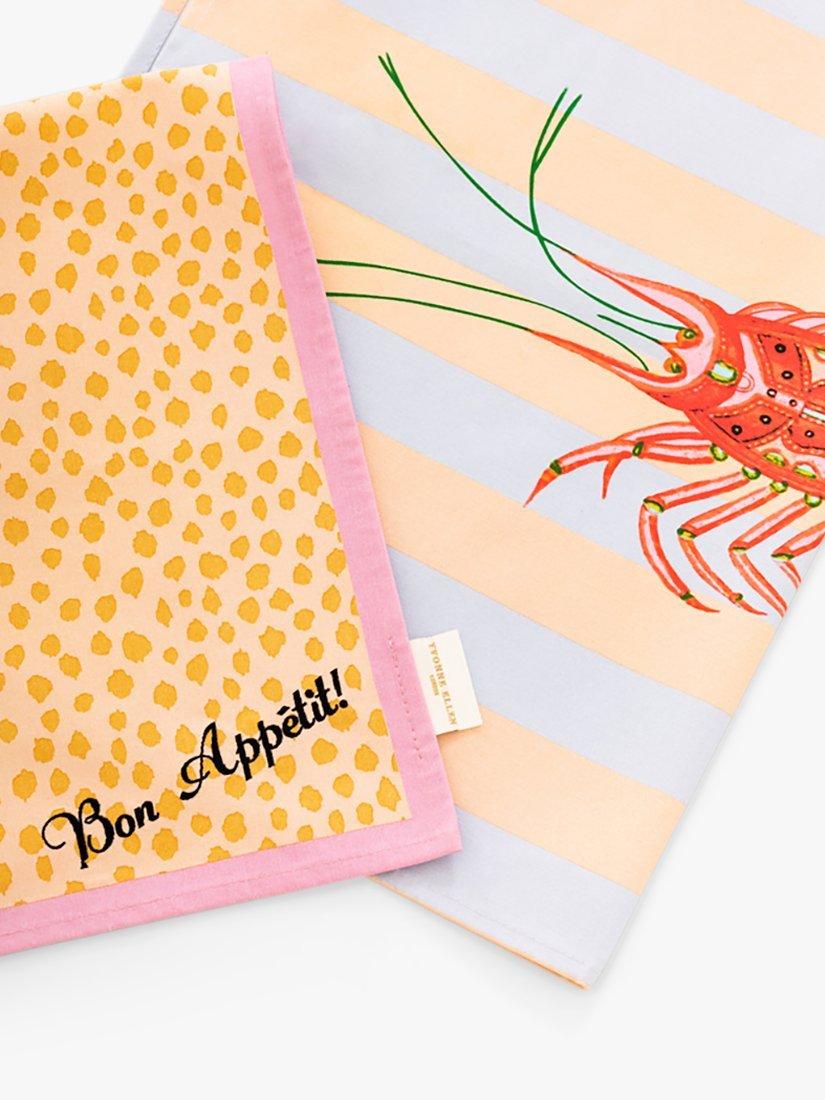Yvonne Ellen tea towels lobster and bon appetit set of 2, UK version