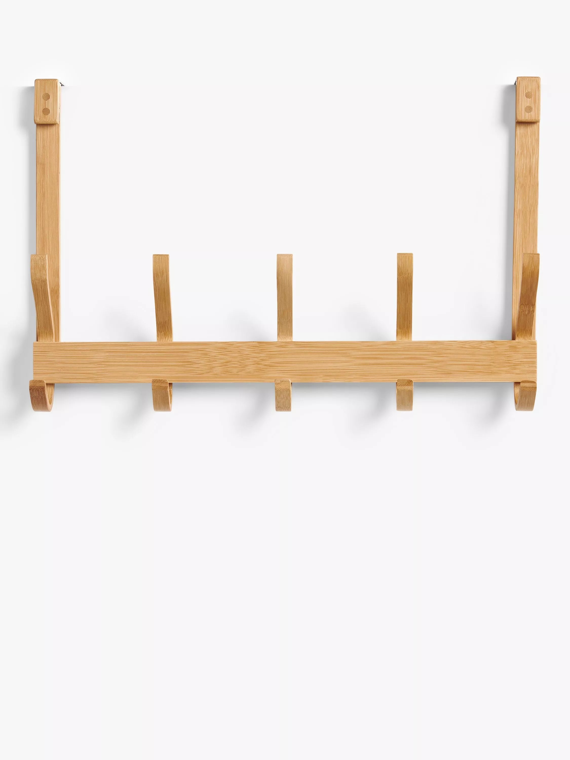 John Lewis over door rack 5 hooks natural - British product