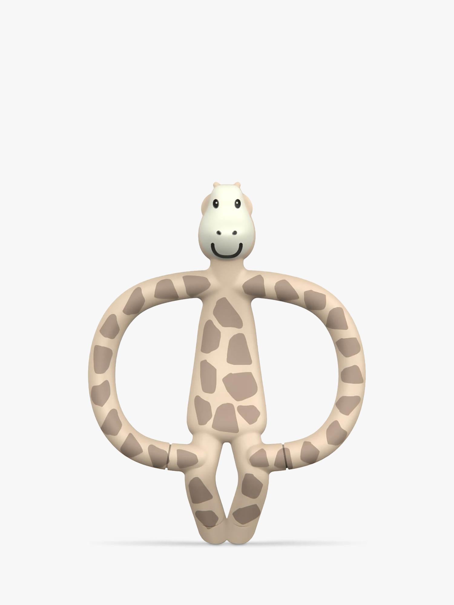 Matchstick Monkey beige giraffe teething toy with gel applicator - British product