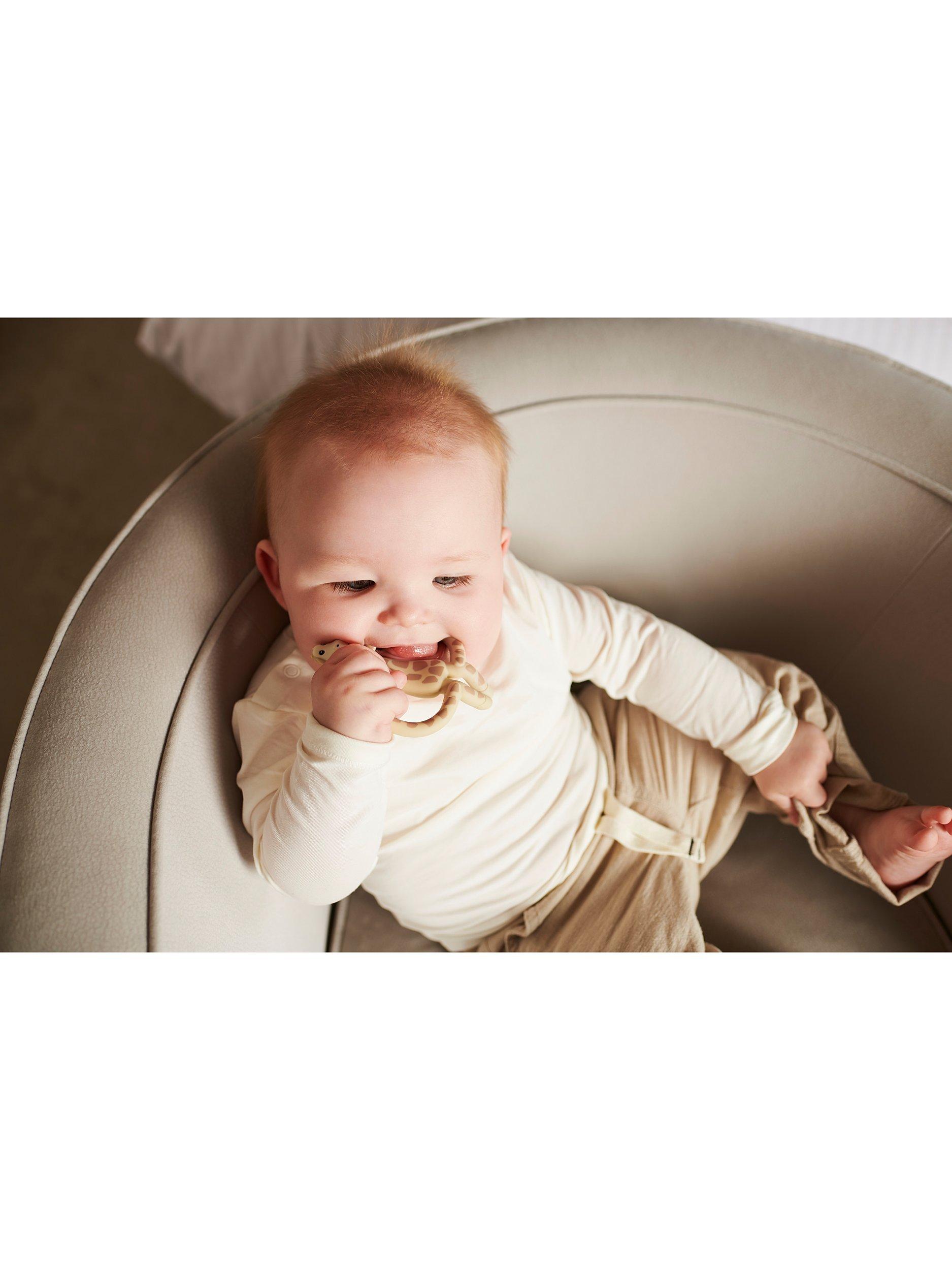 Matchstick Monkey beige giraffe teething toy with gel applicator - British product