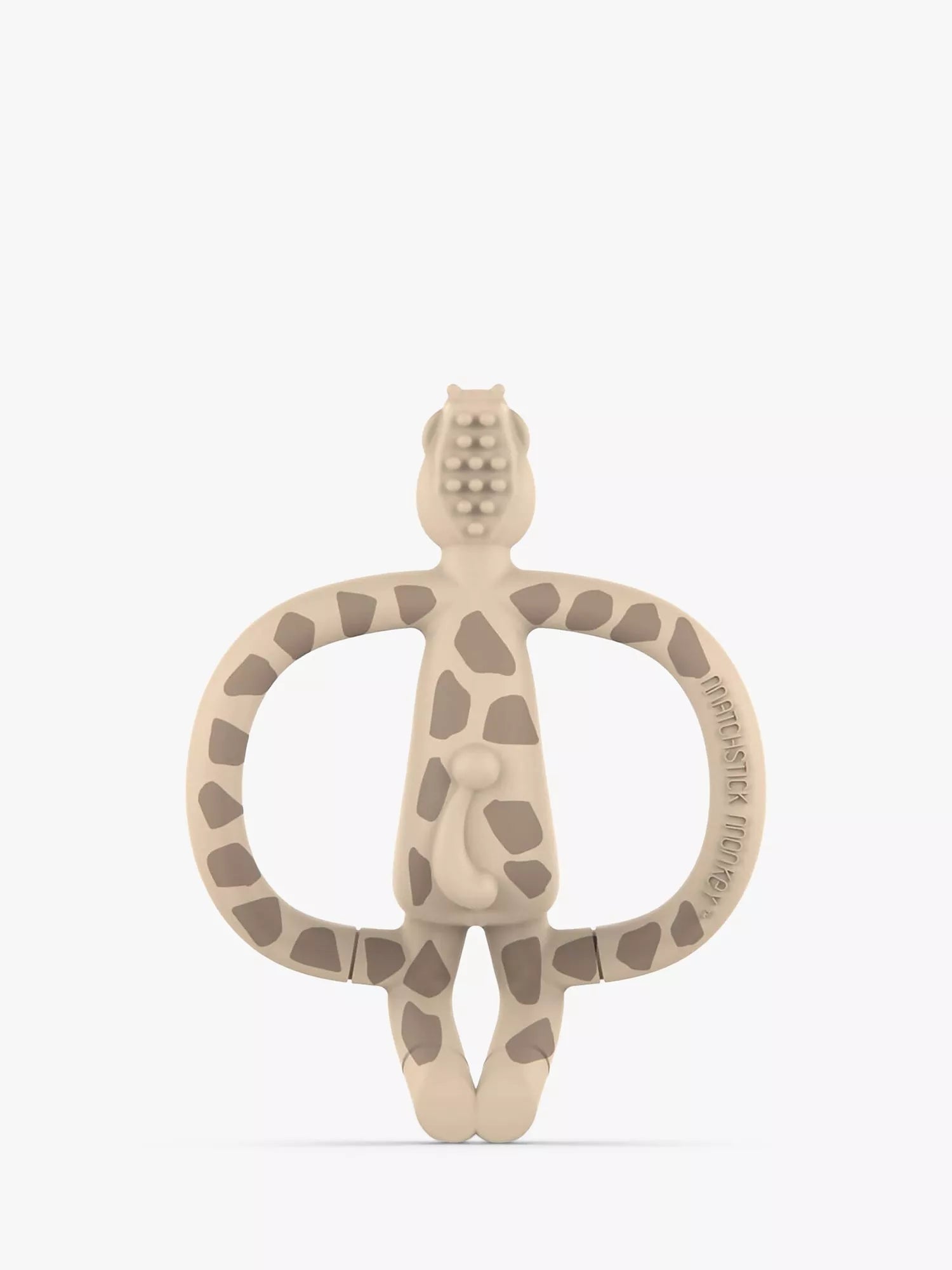 Matchstick Monkey beige giraffe teething toy with gel applicator - British product