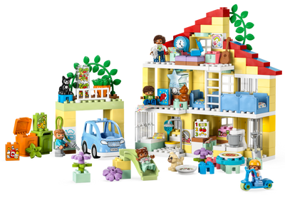 Lego Duplo 3in1 Family House 218 Pieces Building Kit- Buy online at McGrocer