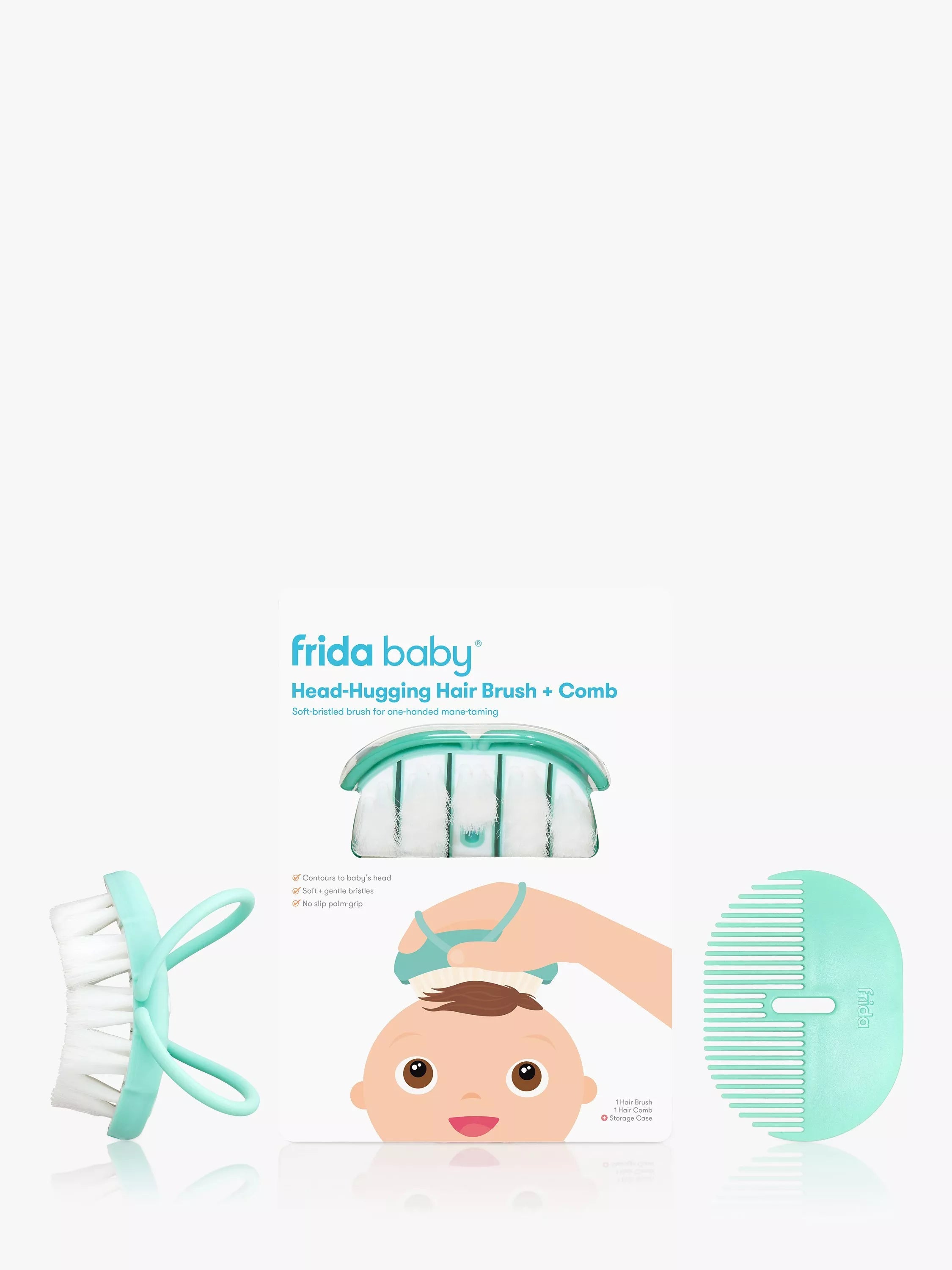 Fridababy Head-Hugging Brush and Styling Comb Multi - British product