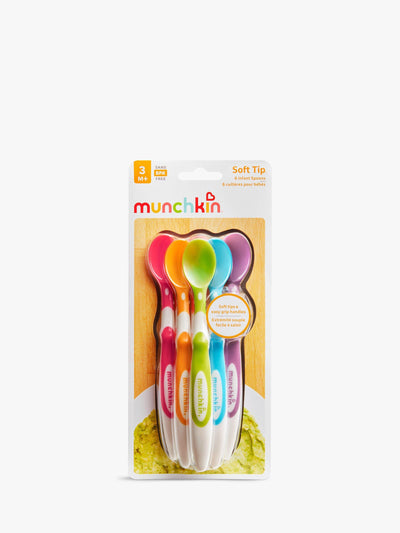 John Lewis Munchkin Soft Tip Infant Spoons Multi Set of 6 Infant Feeding Spoons- Buy online at McGrocer