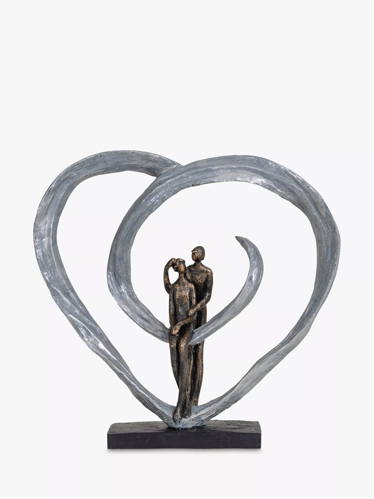 Libra Interiors love sculpture in metallic bronze heart shape (British brand)