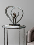 Libra Interiors love sculpture in metallic bronze heart shape (British brand)