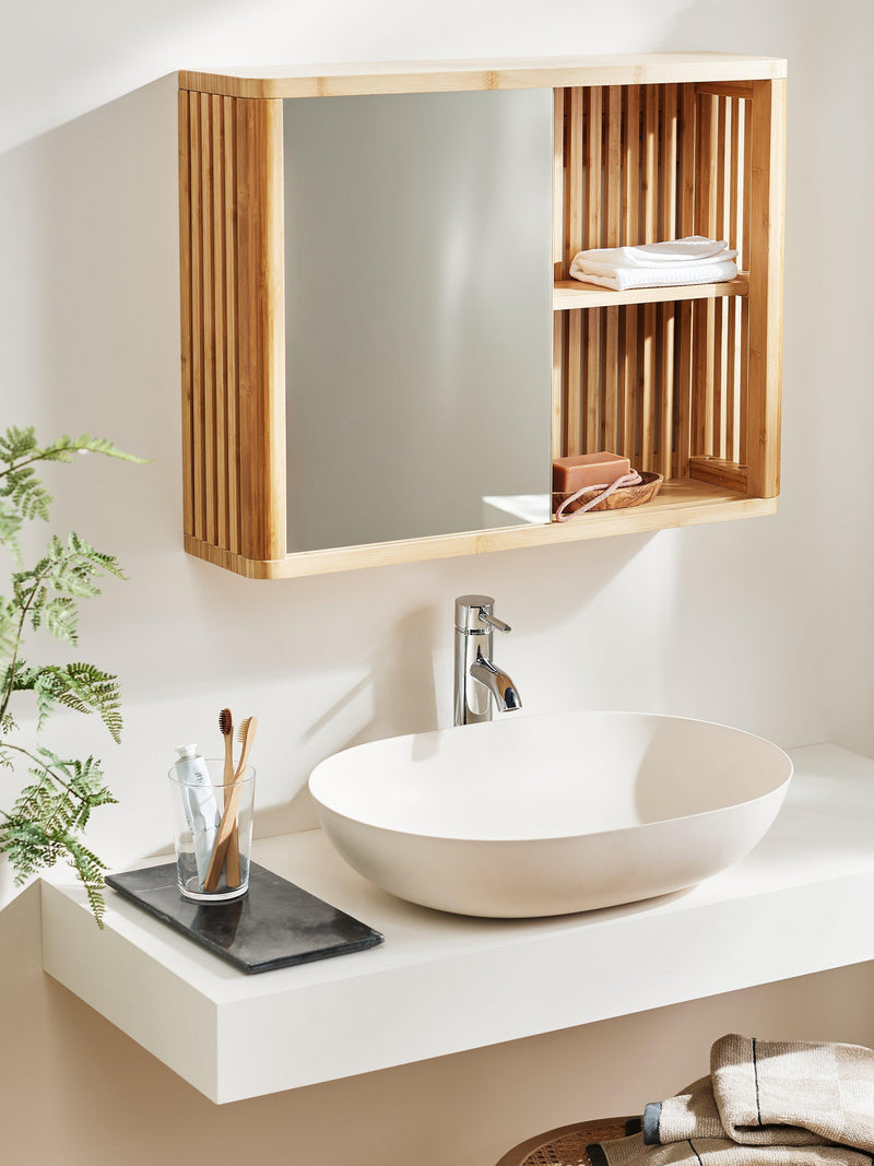 John Lewis mirrored slatted bathroom cabinet, UK version