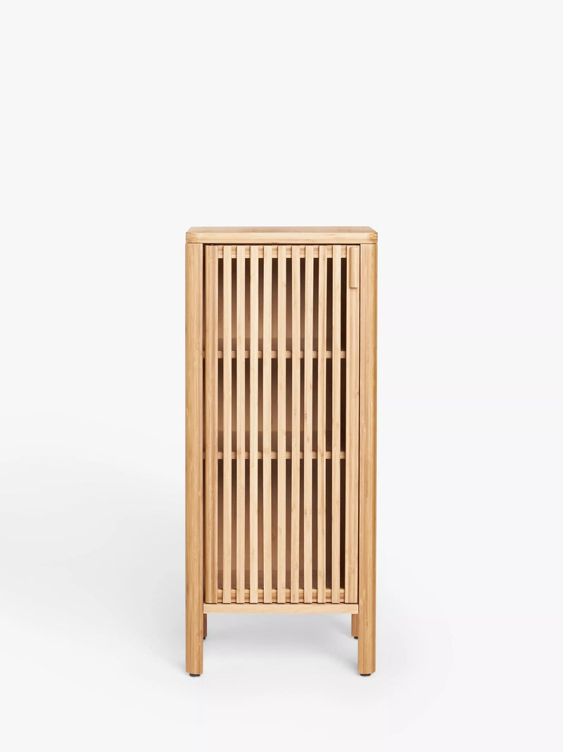 John Lewis Slatted Bathroom Cupboard H85xW36.4xD35cm, UK version