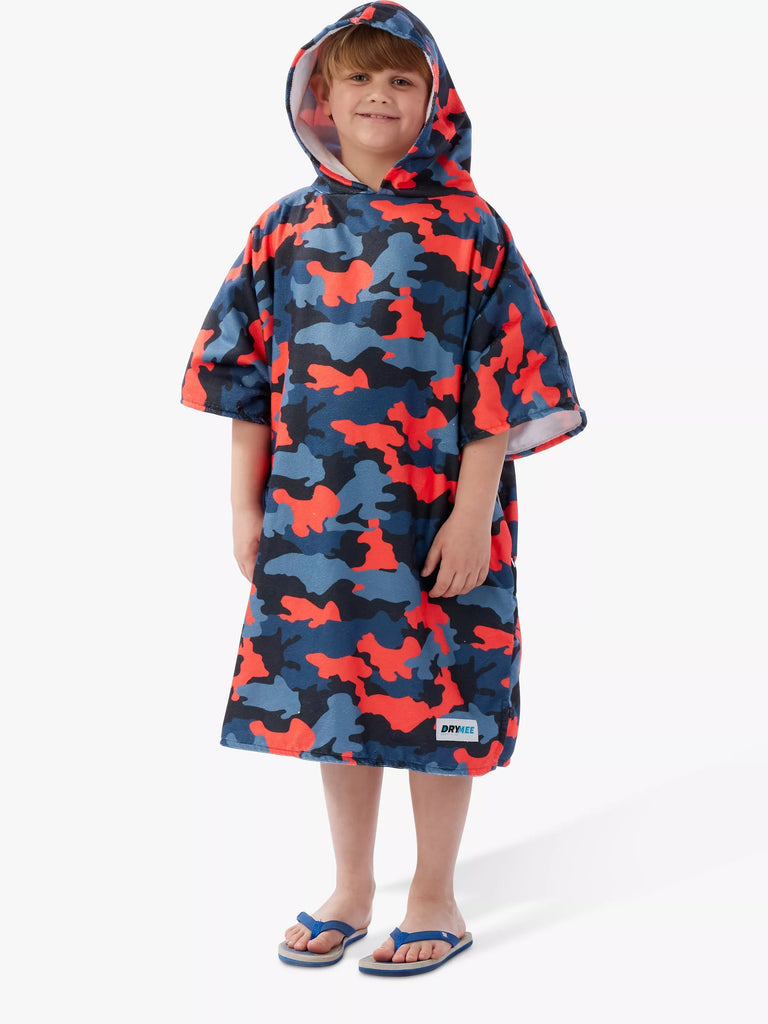 Rest Easy Sleep Better DryMee Camo Print Hooded Towel, Multi