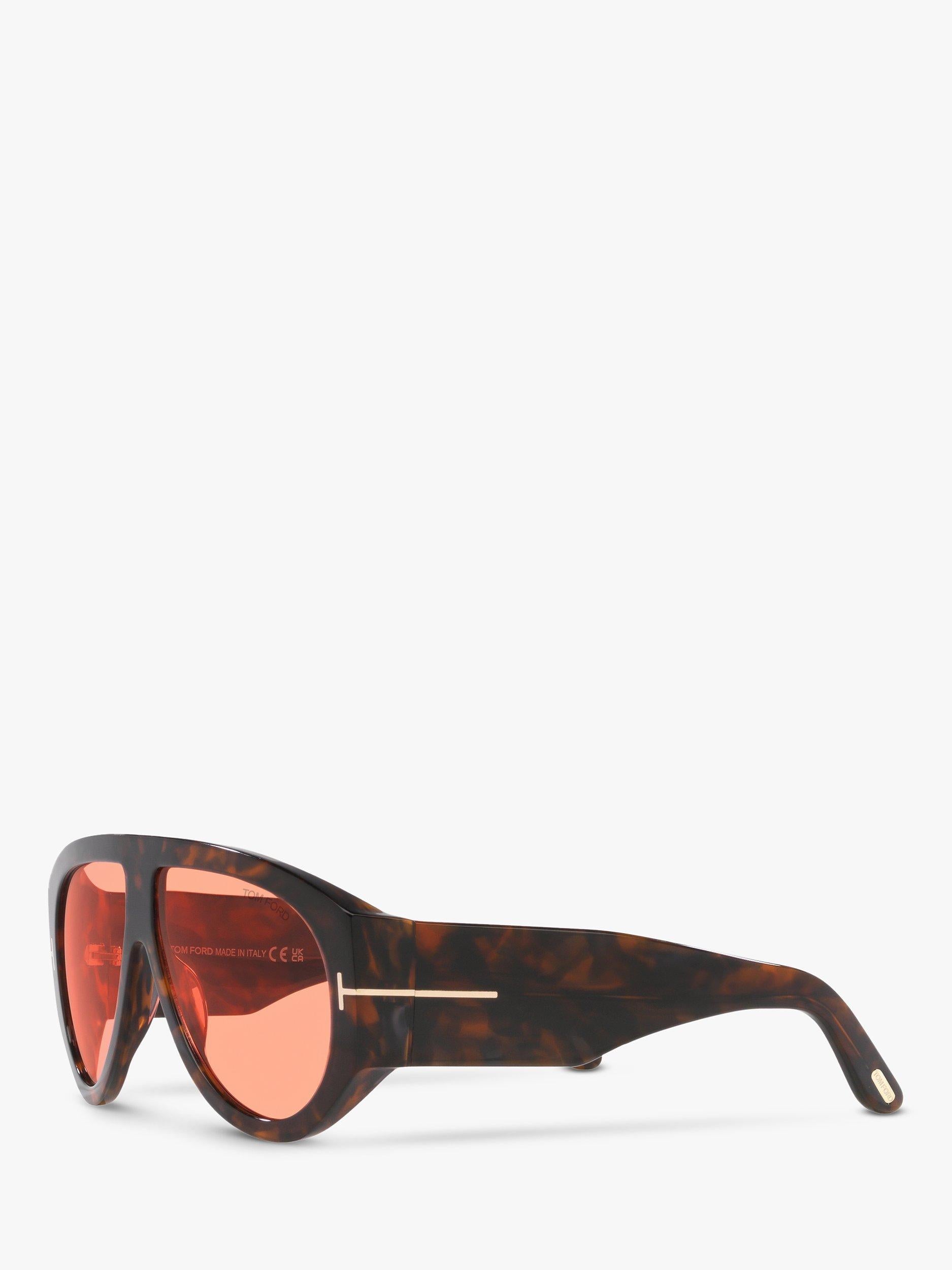 TOM FORD brown and pink aviator sunglasses, UK version