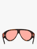 TOM FORD brown and pink aviator sunglasses, UK version