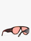TOM FORD brown and pink aviator sunglasses, UK version