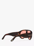 TOM FORD brown and pink aviator sunglasses, UK version