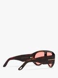 TOM FORD brown and pink aviator sunglasses, UK version