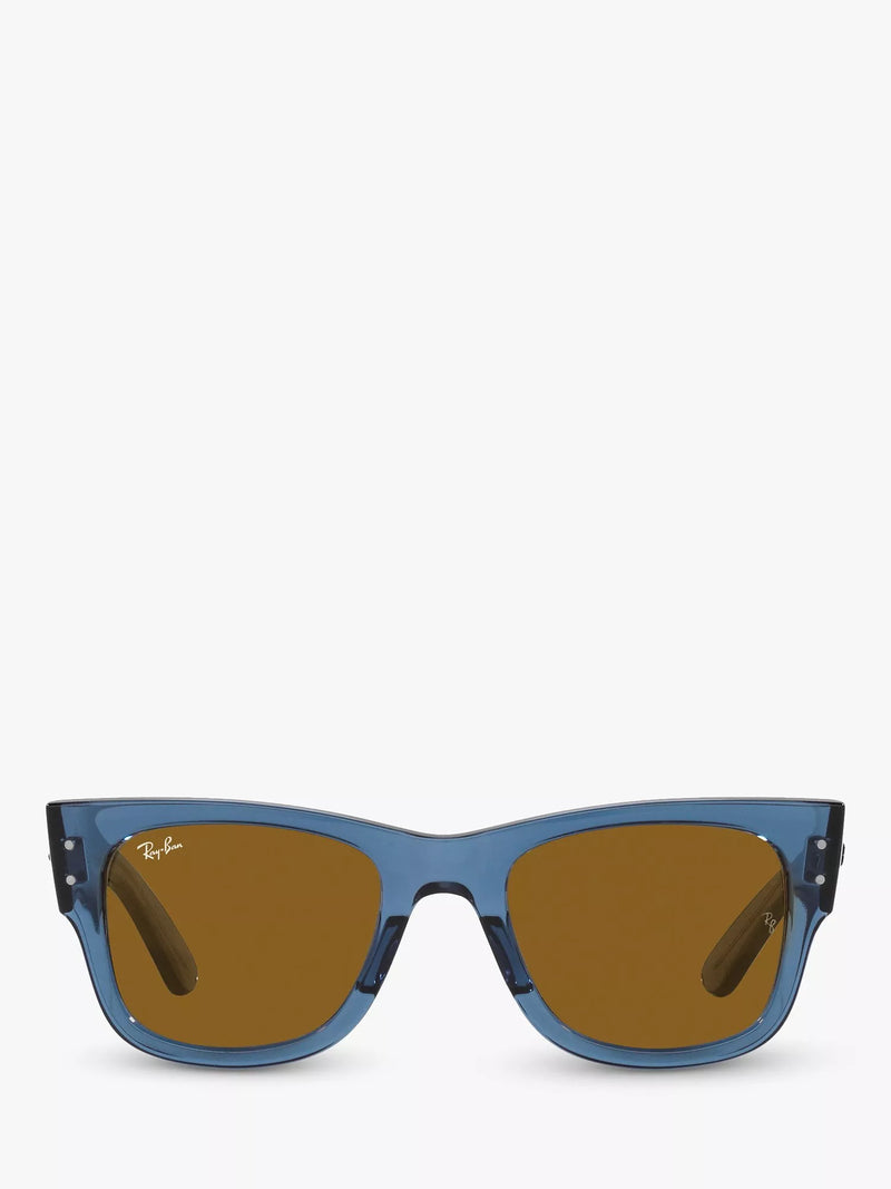 Ray-Ban Mega Wayfarer sunglasses transparent blue - British product