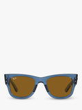 Ray-Ban Mega Wayfarer sunglasses transparent blue - British product