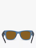 Ray-Ban Mega Wayfarer sunglasses transparent blue - British product
