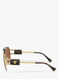 Versace gold aviator sunglasses with brown lenses - British product
