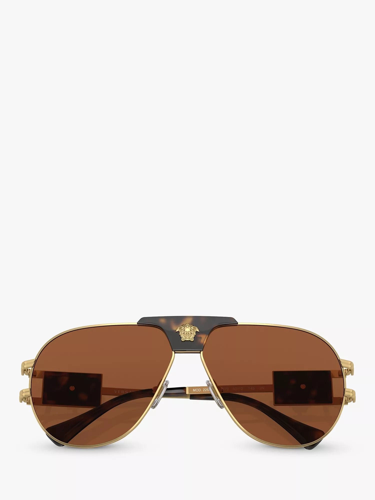 Versace gold aviator sunglasses with brown lenses - British product