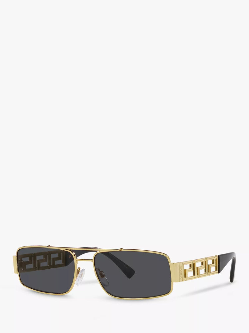 Versace VE2257 gold rectangular sunglasses, UK version