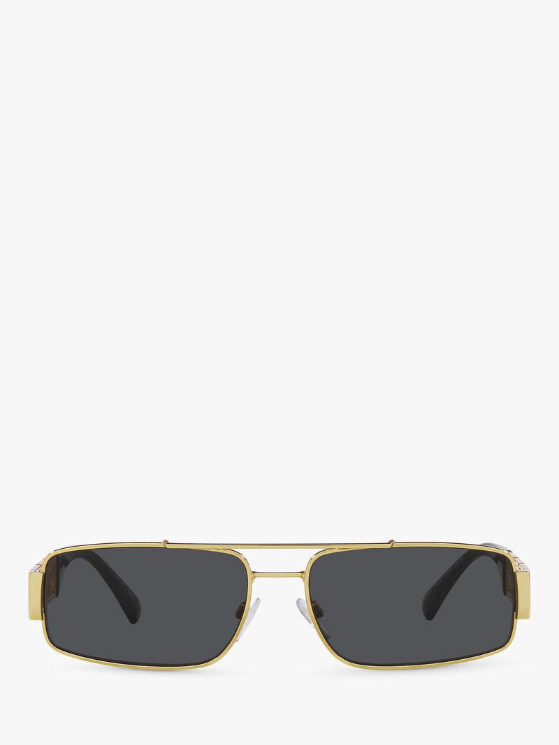 Versace VE2257 gold rectangular sunglasses, UK version