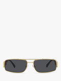 Versace VE2257 gold rectangular sunglasses, UK version