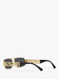 Versace VE2257 gold rectangular sunglasses, UK version