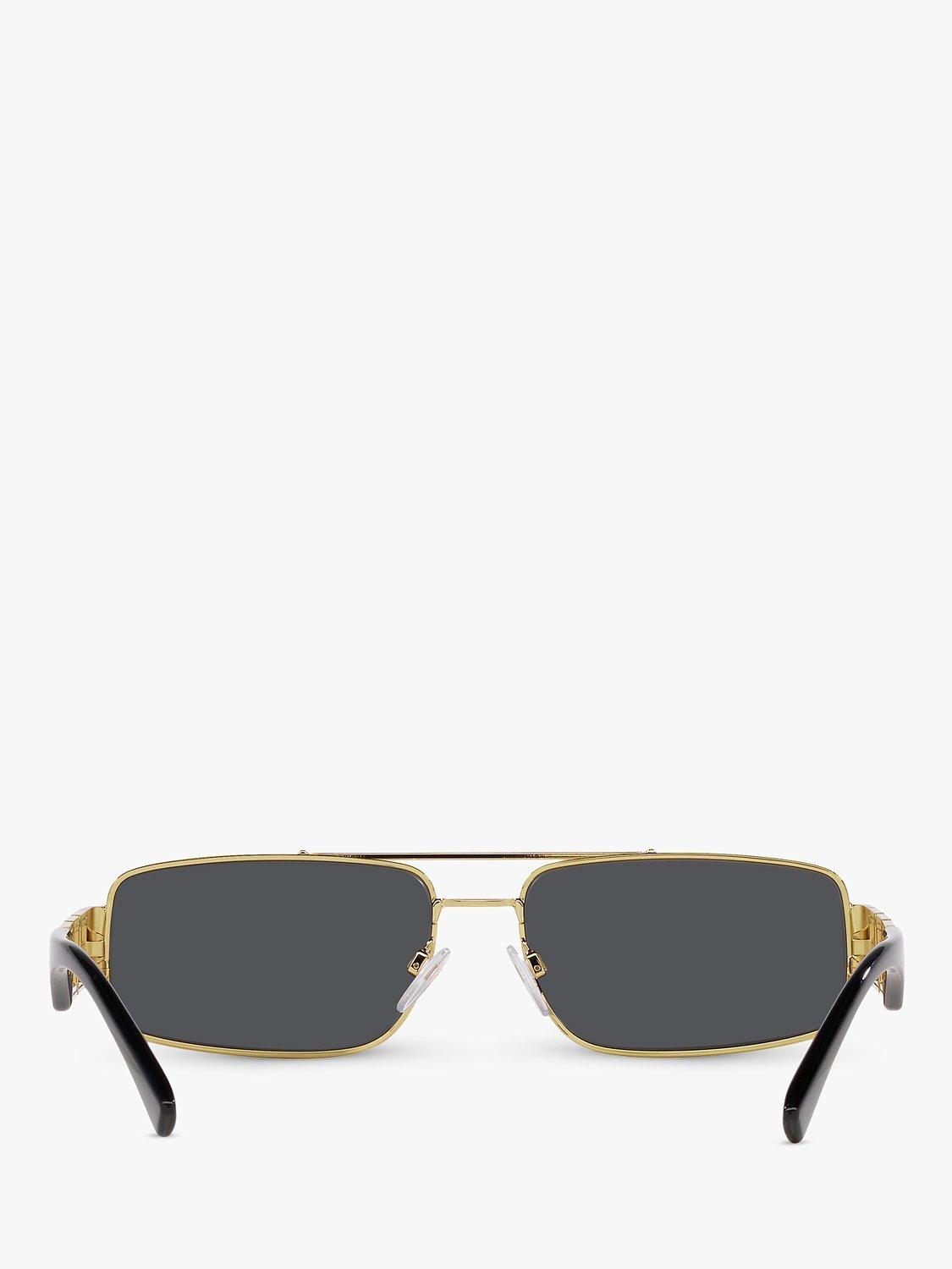 Versace VE2257 gold rectangular sunglasses, UK version