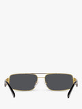 Versace VE2257 gold rectangular sunglasses, UK version
