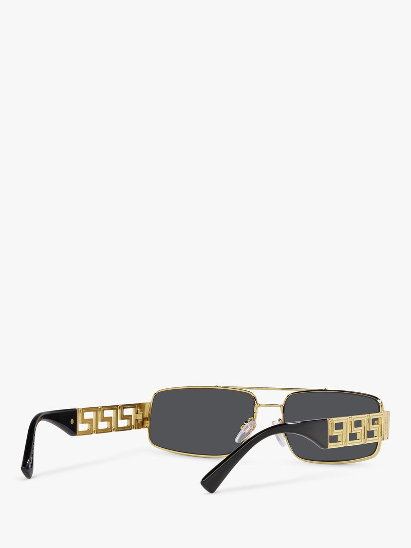 Versace VE2257 gold rectangular sunglasses, UK version