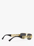 Versace VE2257 gold rectangular sunglasses, UK version