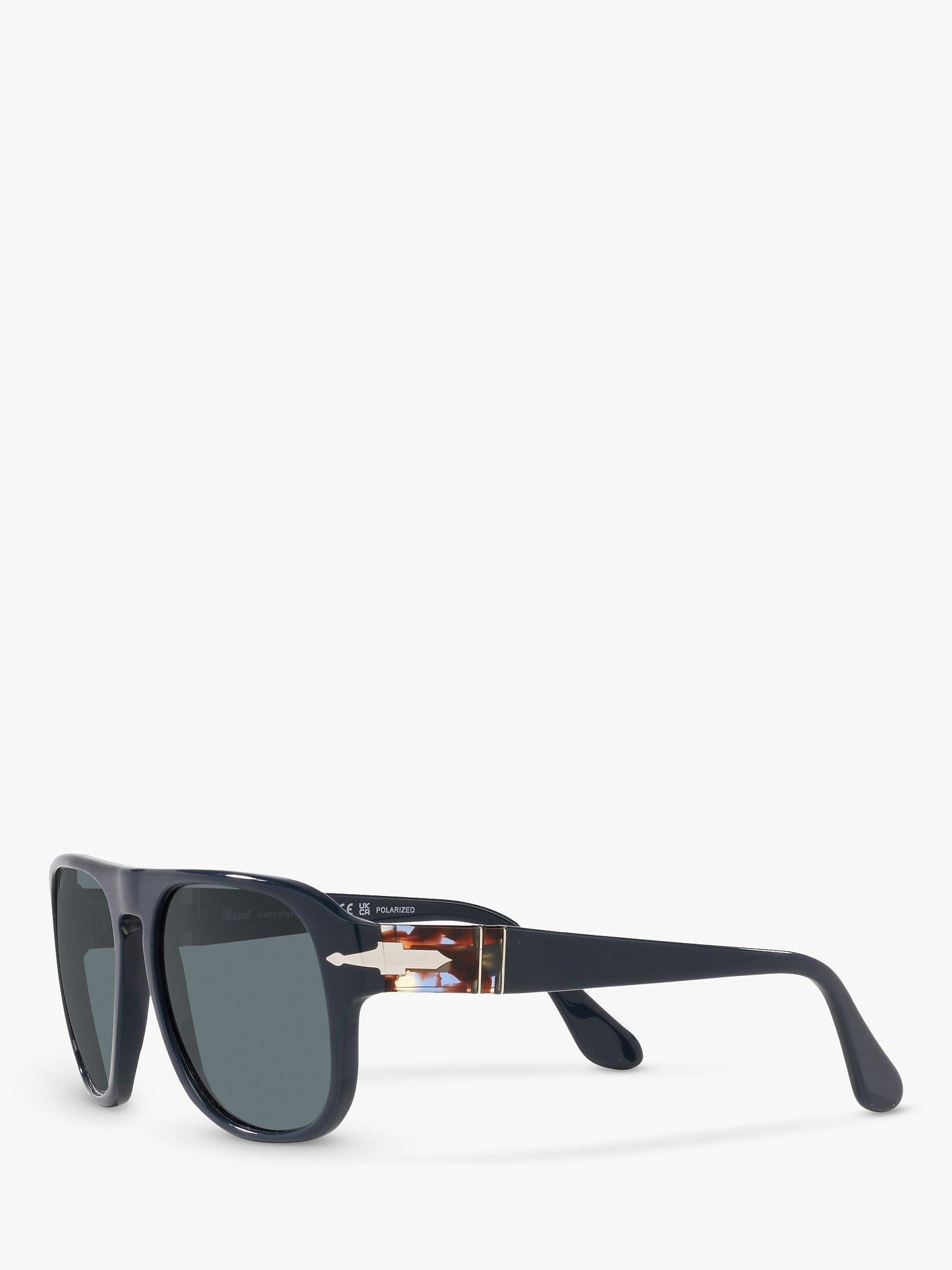 Persol PO3310S polarised pillow sunglasses blue dust glass - British product
