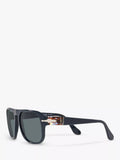 Persol PO3310S polarised pillow sunglasses blue dust glass - British product